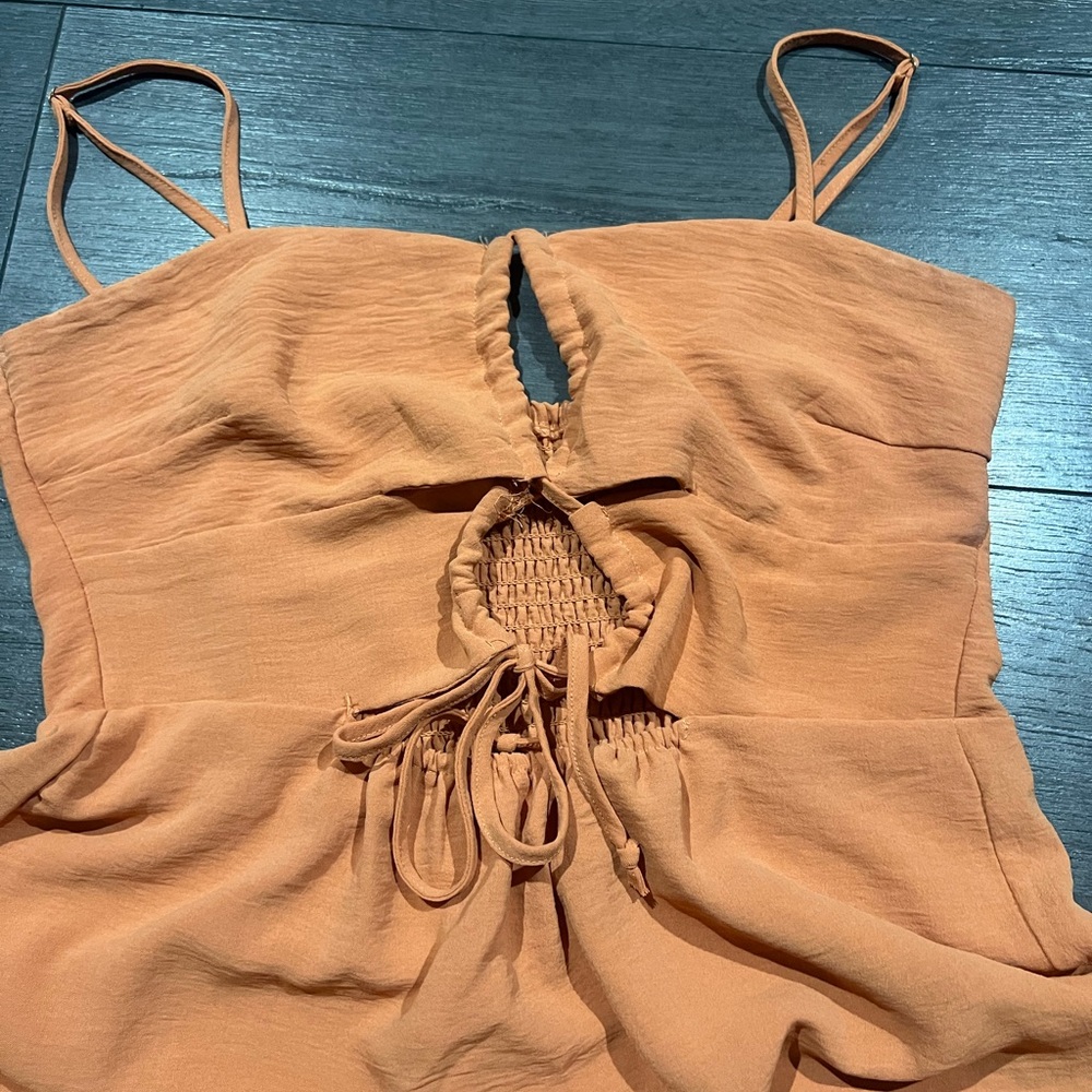 Forever 21 Orange Sleeveless Top